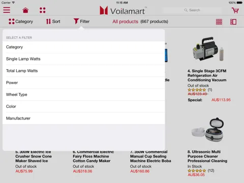 Screenshot di Voilamart iPad 