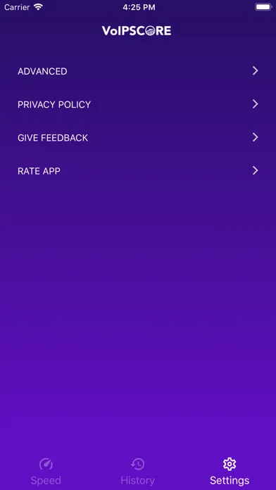 Captures d'écran de VOIP Score