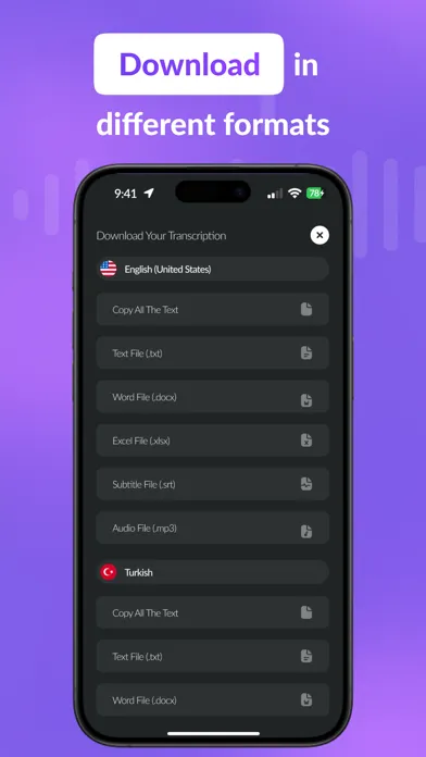 AI Transcriber: Speech to Text Ekran Görüntüleri