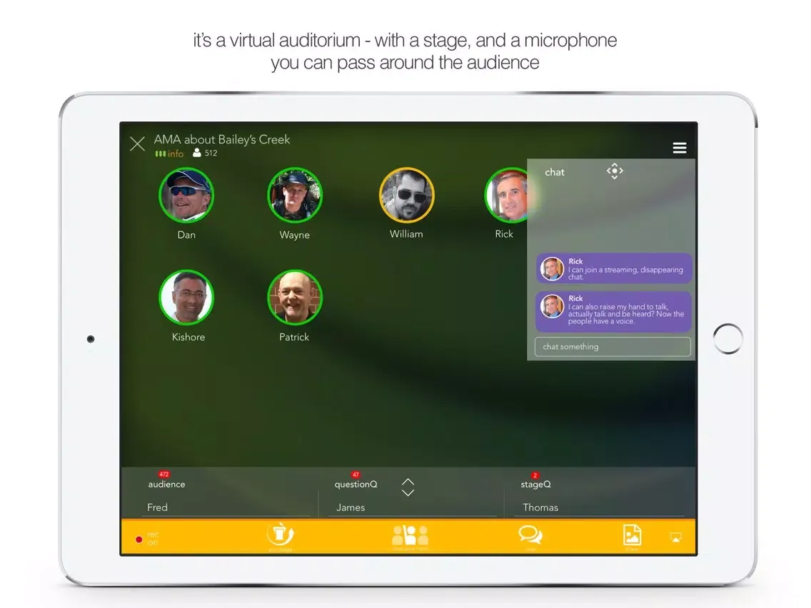 ภาพหน้าจอของ vois iPad 