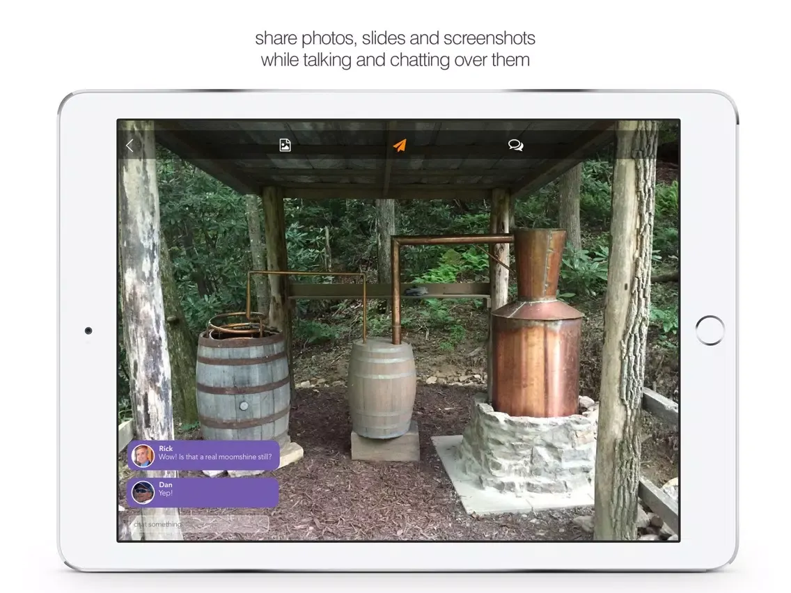 ภาพหน้าจอของ vois iPad 