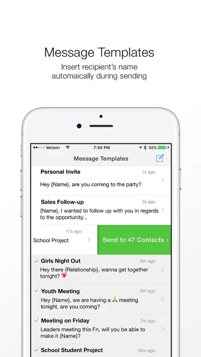 ภาพหน้าจอของ Reach: Fast SMS Text and Email