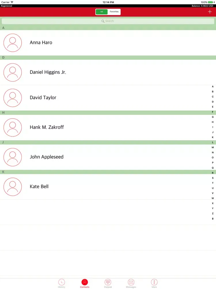 Screenshot di Milo Dialer iPad 