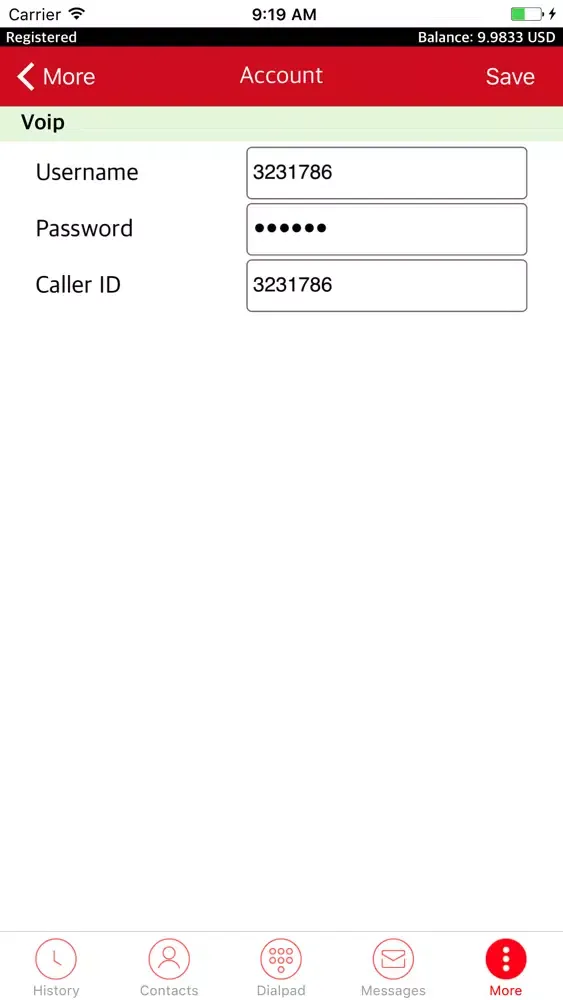 Screenshot di Milo Dialer
