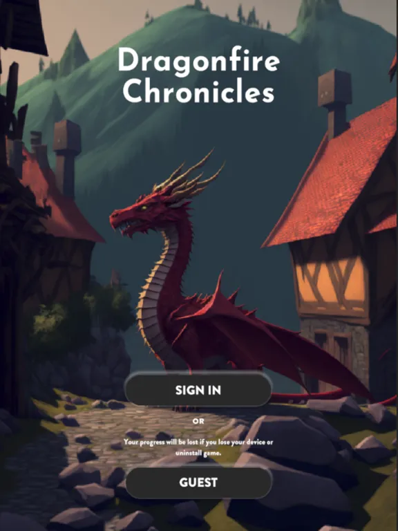 ภาพหน้าจอของ Dragonfire Chronicles iPad 