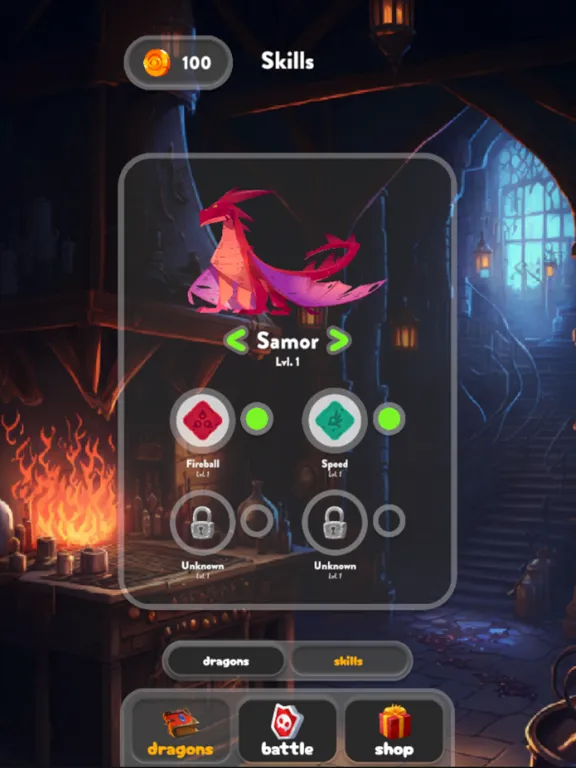ภาพหน้าจอของ Dragonfire Chronicles iPad 