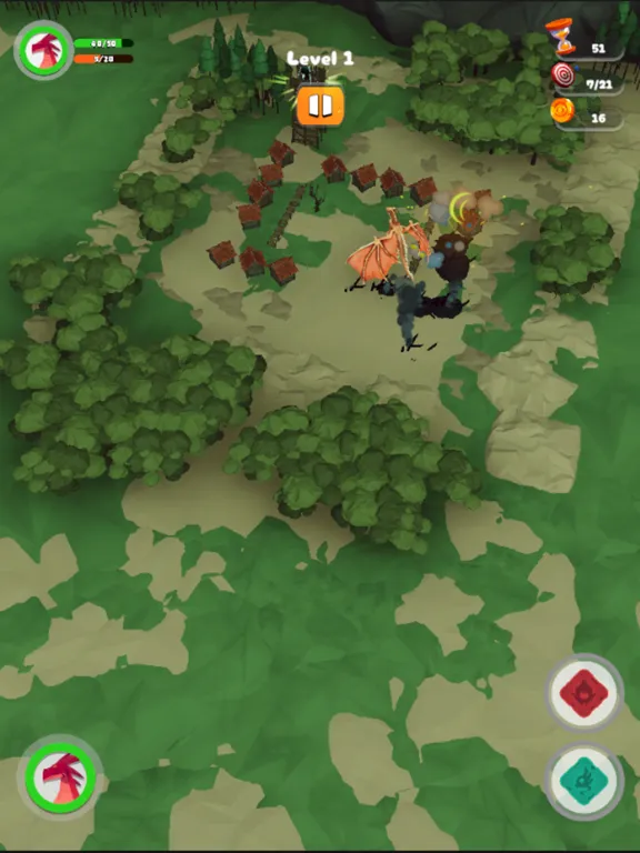 ภาพหน้าจอของ Dragonfire Chronicles iPad 
