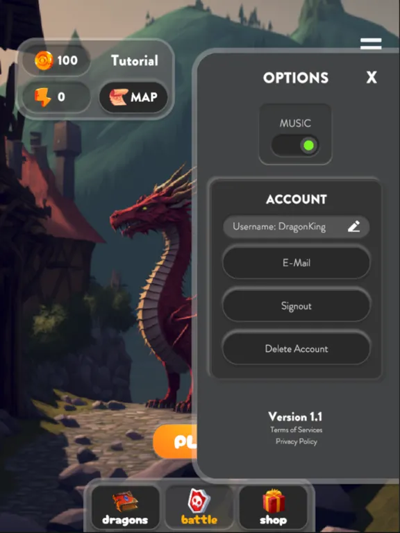 ภาพหน้าจอของ Dragonfire Chronicles iPad 
