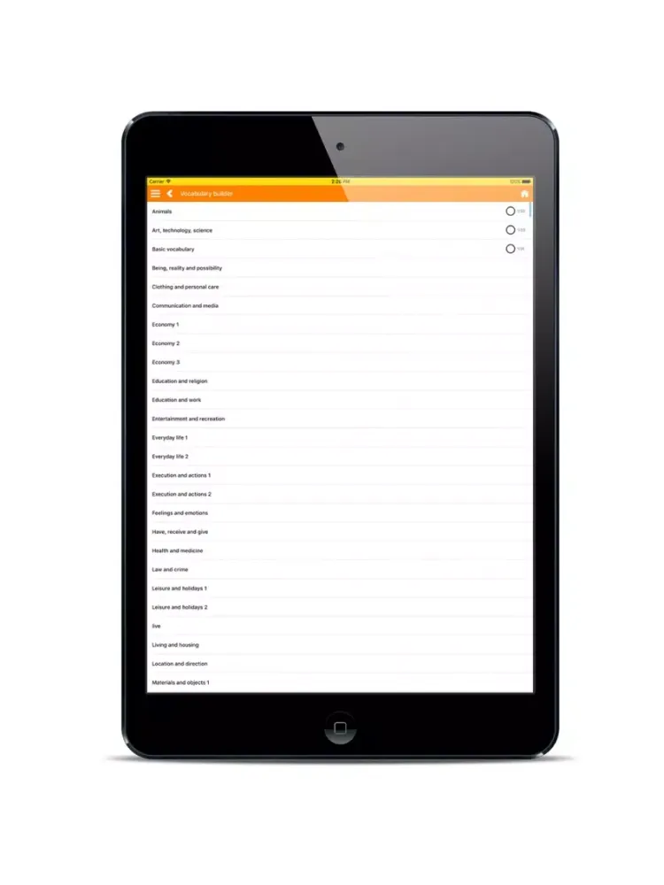 Apprendre Vocabulaire Anglais iPad  Ekran Görüntüleri