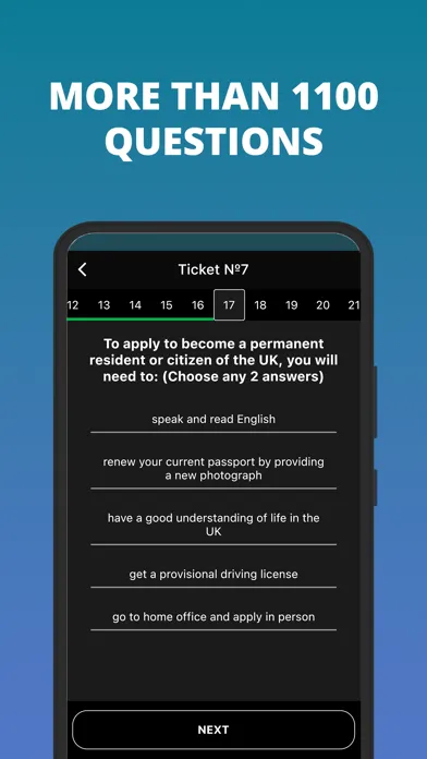 Captures d'écran de Life in the UK Test 2024 Prep