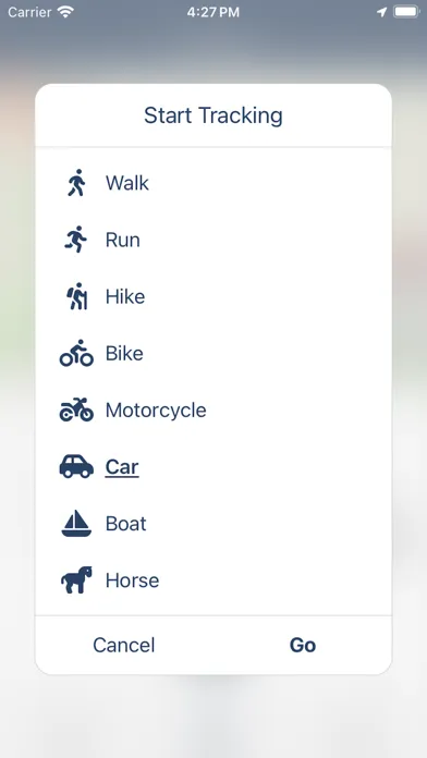 Capturas de tela do XC Live Track