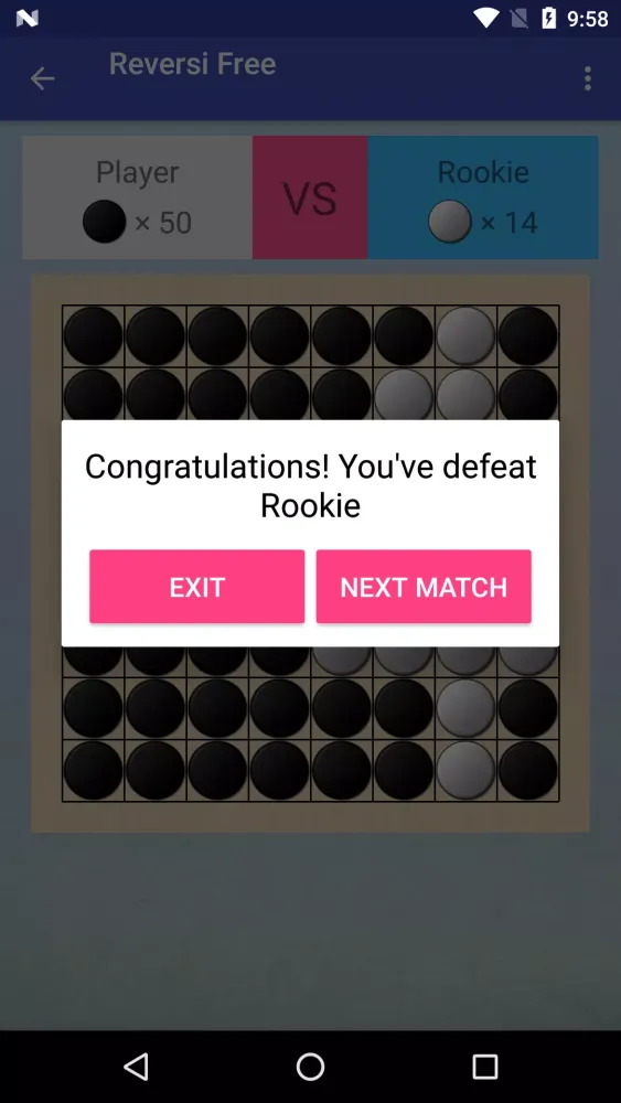 Captures d'écran de Reversi