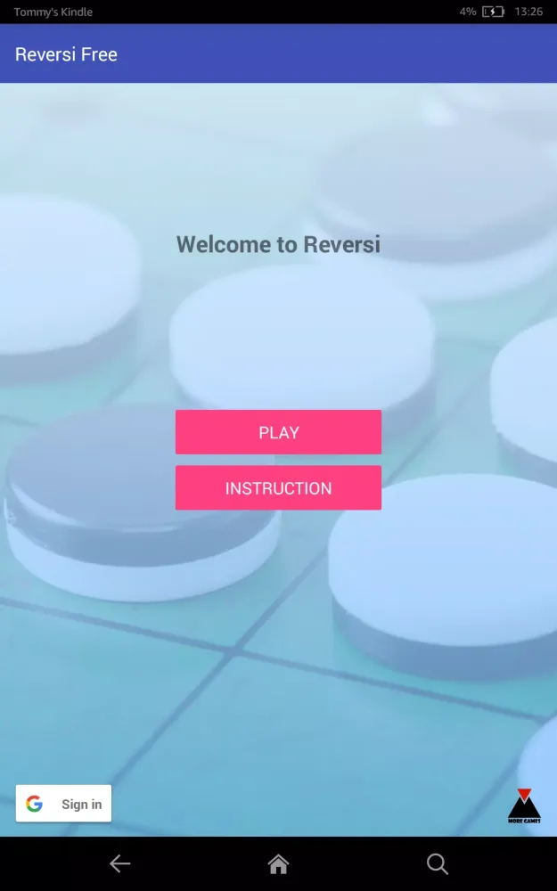 Captures d'écran de Reversi