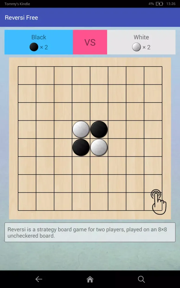 Captures d'écran de Reversi