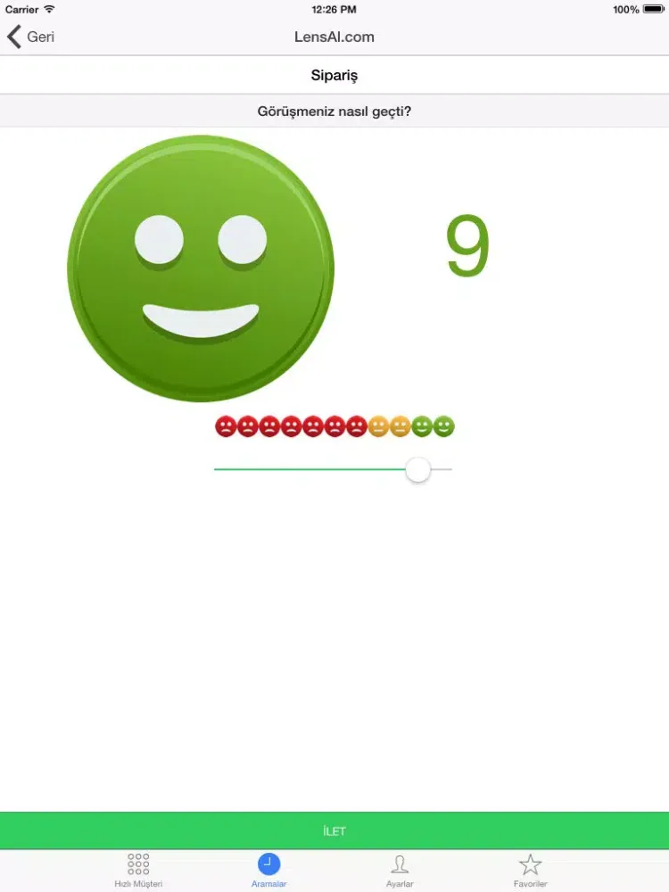Hızlı Müşteri iPad  স্ক্রিনশট