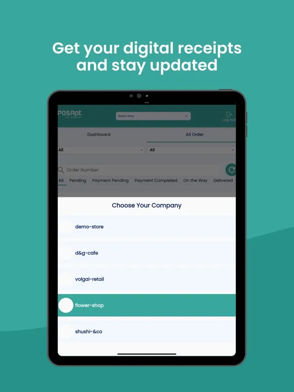 PosApt Order iPad  스크린샷