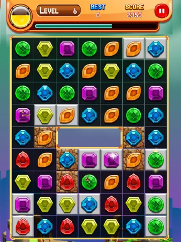 Tangkapan layar Atlantis Jewels Match iPad 