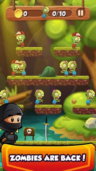 Capturas de tela do Ninja Kid Sword Flip Challenge