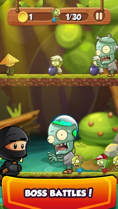 Capturas de tela do Ninja Kid Sword Flip Challenge