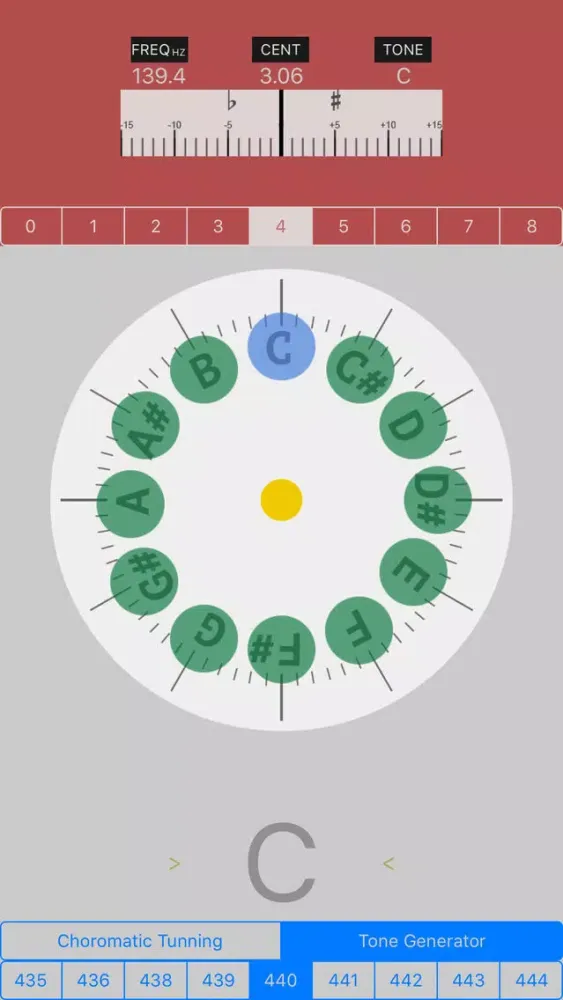 Capturas de tela do Tuner A