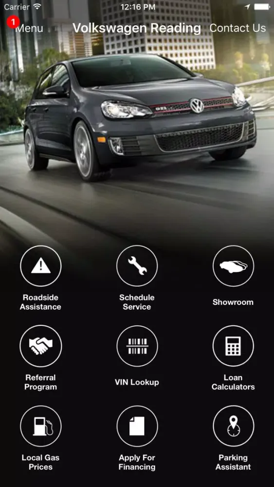 Capturas de tela do Volkswagen Reading DealerApp