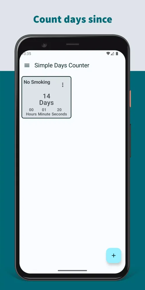 Zrzuty ekranu Simple Days Counter