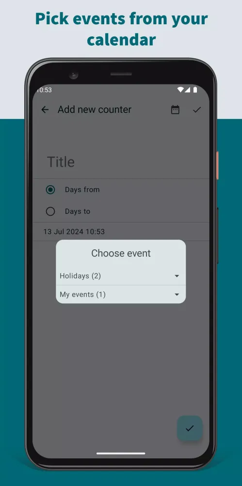 Zrzuty ekranu Simple Days Counter