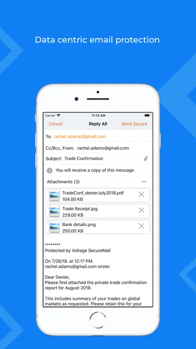 Screenshot di Voltage Mail