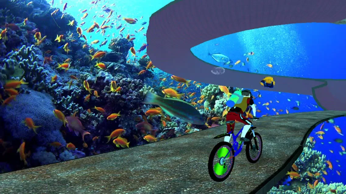 Underwater Crazy Bicycle Race স্ক্রিনশট