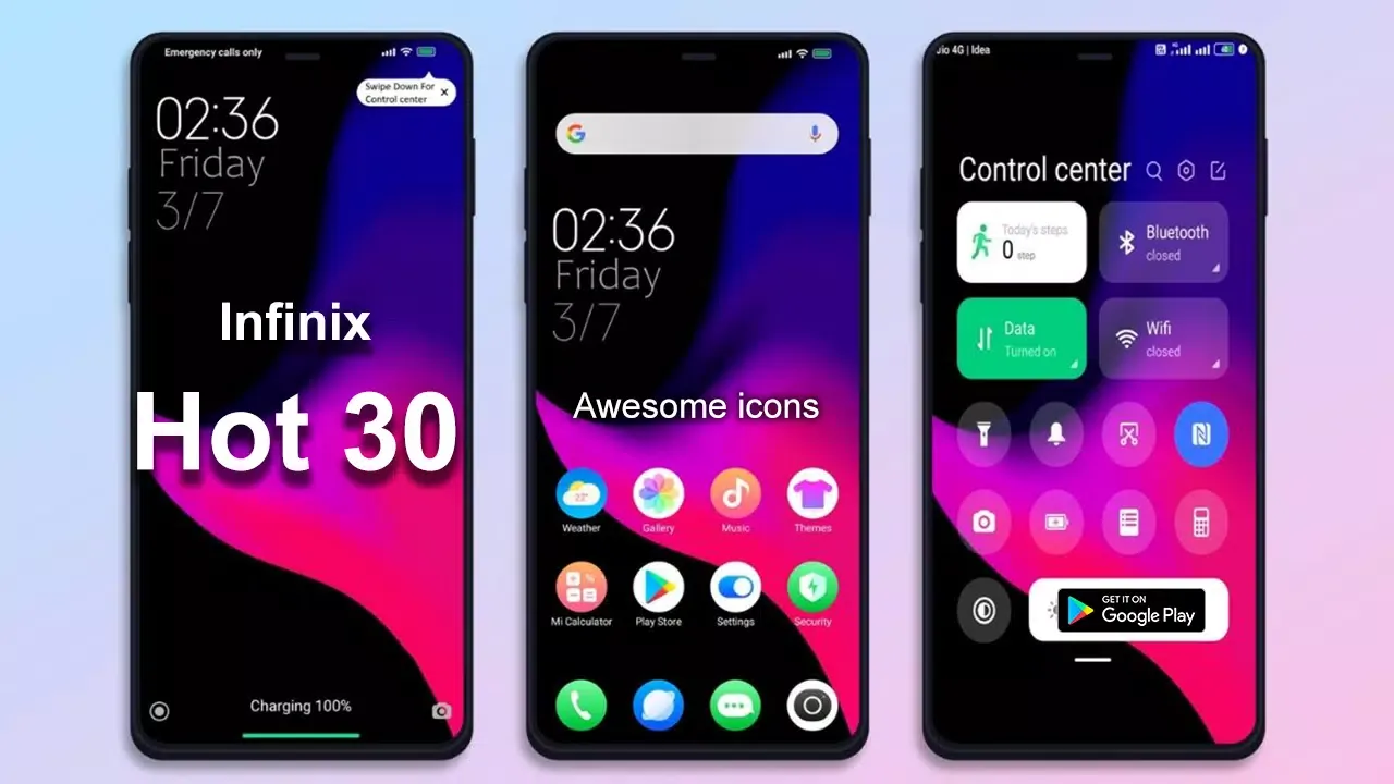Infinix Hot 30 Launcher:Themes Screenshots