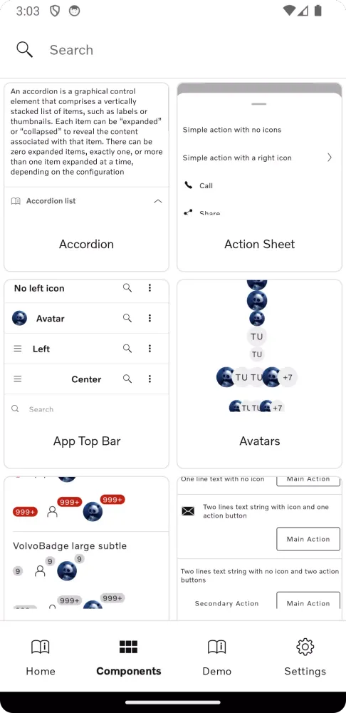 VCDK Sample App سکرین شاٹس