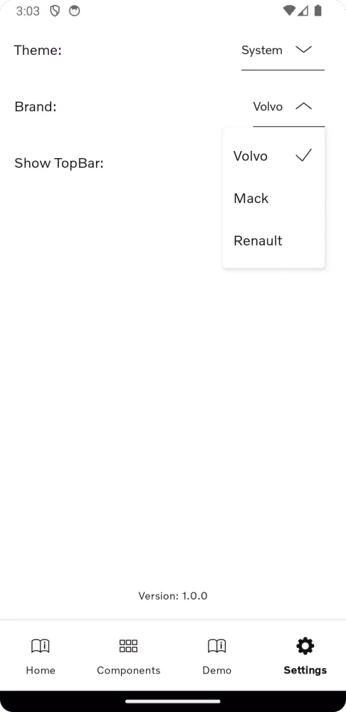 VCDK Sample App سکرین شاٹس