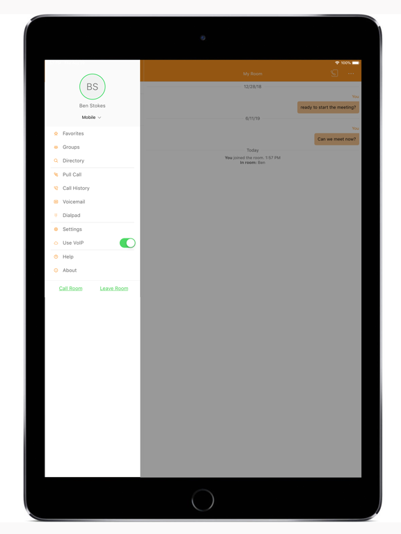 Vonage Enterprise for AD iPad  Screenshots