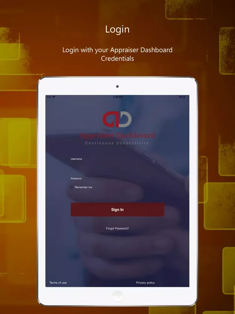 Appraiser Dashboard iPad  스크린샷
