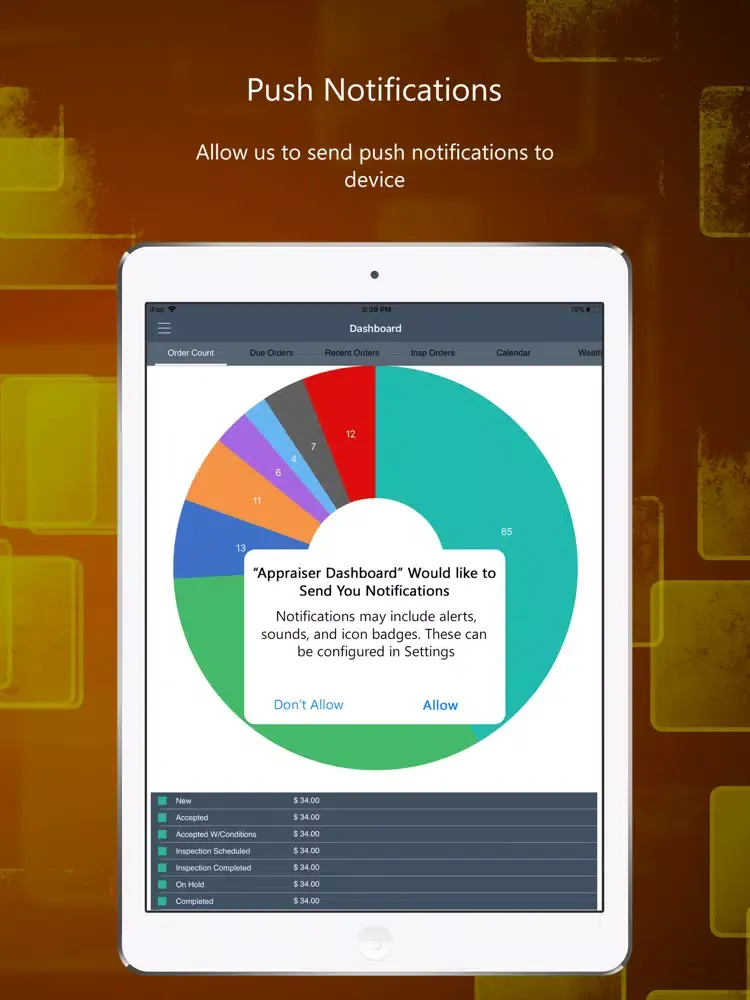 Appraiser Dashboard iPad  스크린샷