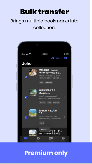 Tangkapan layar Mark it: Link & Bookmark