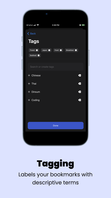 Tangkapan layar Mark it: Link & Bookmark