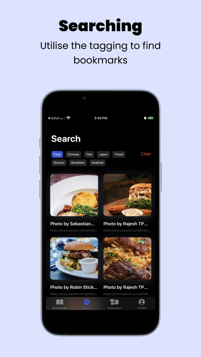 Tangkapan layar Mark it: Link & Bookmark