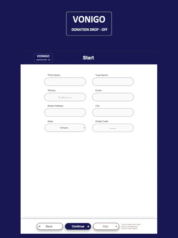 تصاویر Vonigo - Donation Drop-Off iPad 