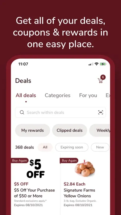 Ảnh chụp màn hình của Vons Deals & Delivery