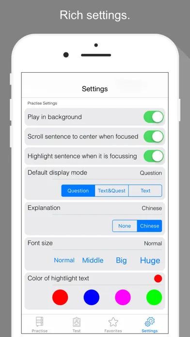 Capturas de pantalla de HSK6 Listening Practice