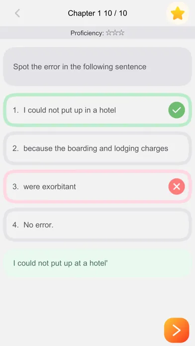 Capturas de tela do English Grammar Exercise Book