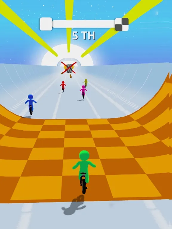 Happy Wheel Race 3D:Stickman iPad  Screenshots