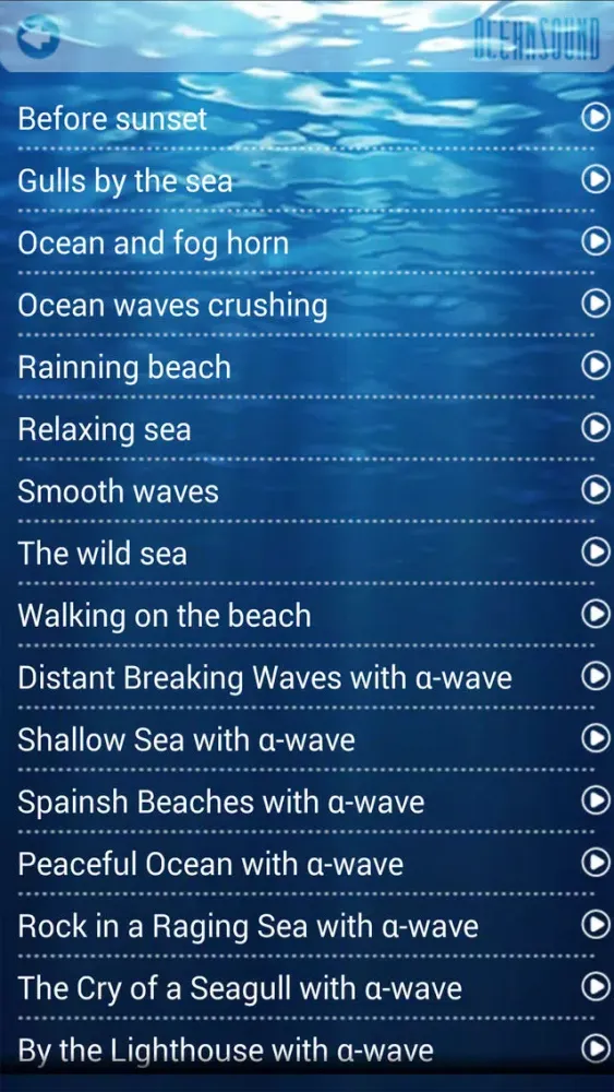 Screenshot di OCEAN SOUND - Sound Therapy
