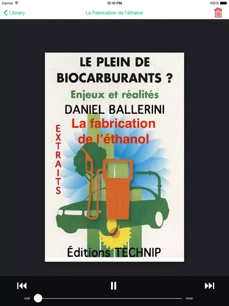 Captures d'écran de VOolume livres audio iPad 