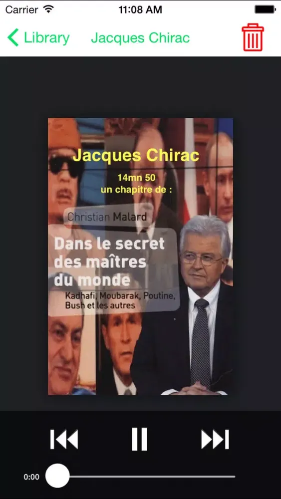 Captures d'écran de VOolume livres audio
