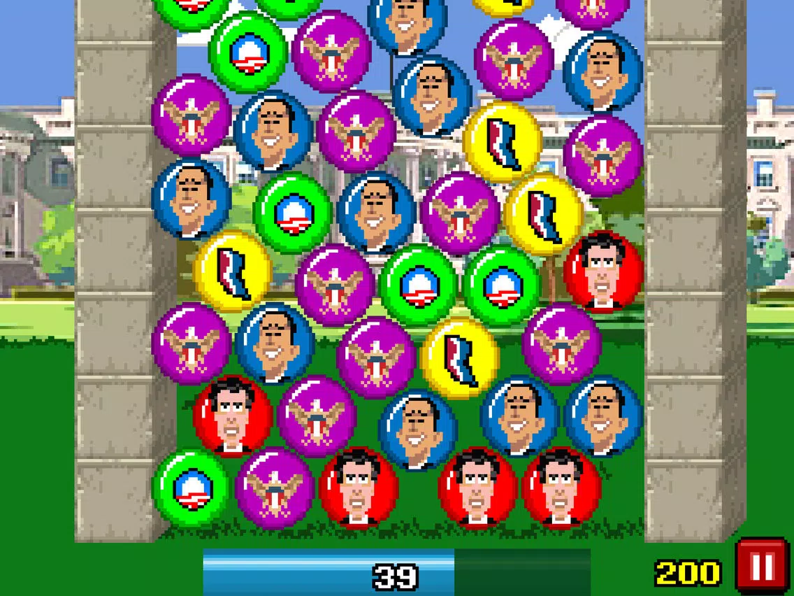 Election Bubble Game 2012: President to the White House iPad 应用截图
