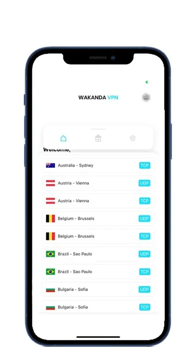 Wakanda VPN Ekran Görüntüleri