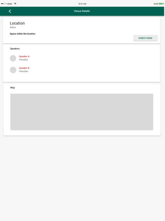 Capturas de tela do Vopak GMM 2016 iPad 