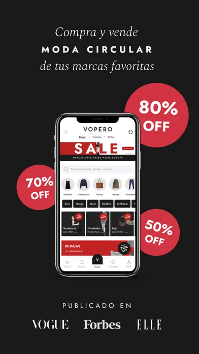 Ảnh chụp màn hình của Vopero - Tienda de Ropa